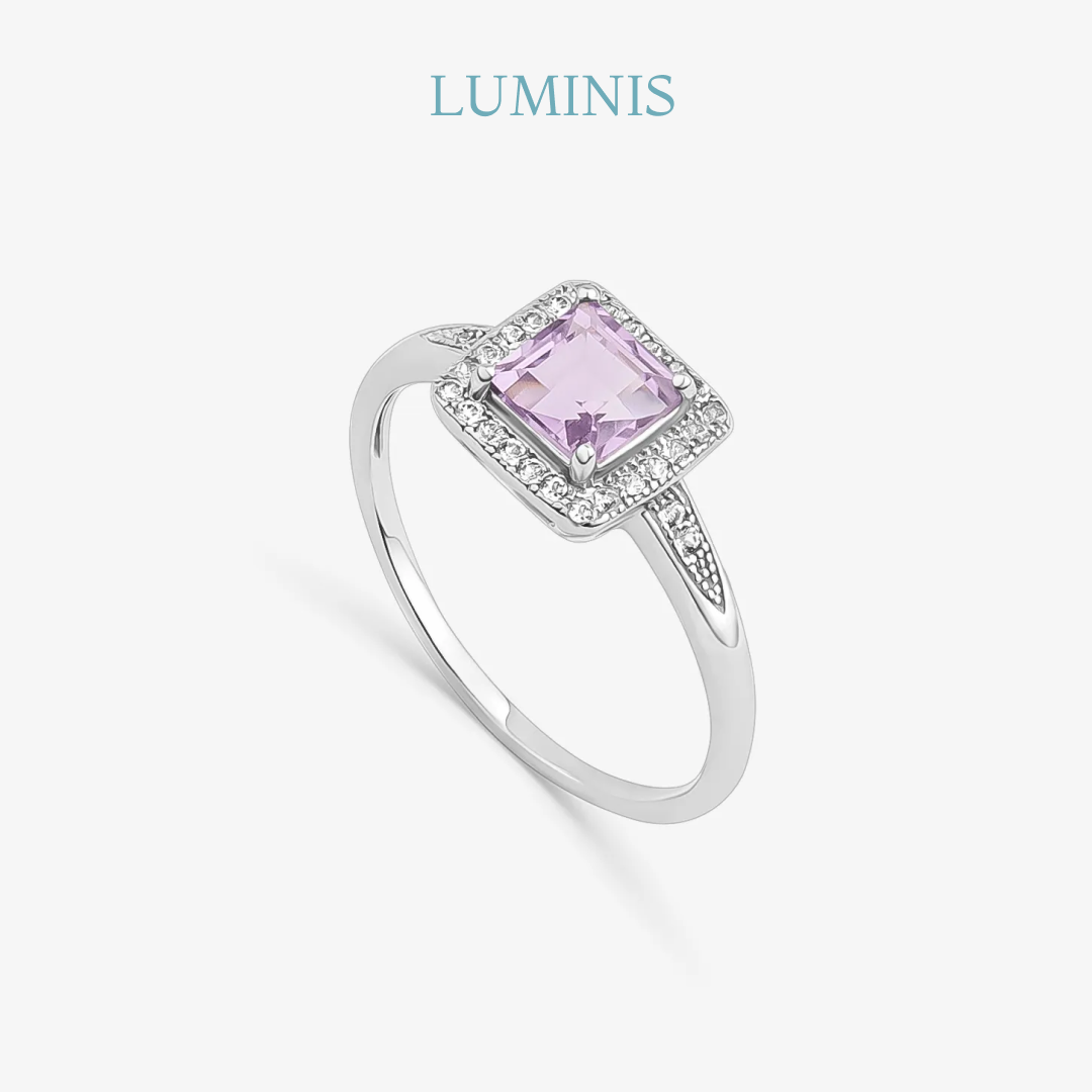 Bague avec Améthyste en Argent 925