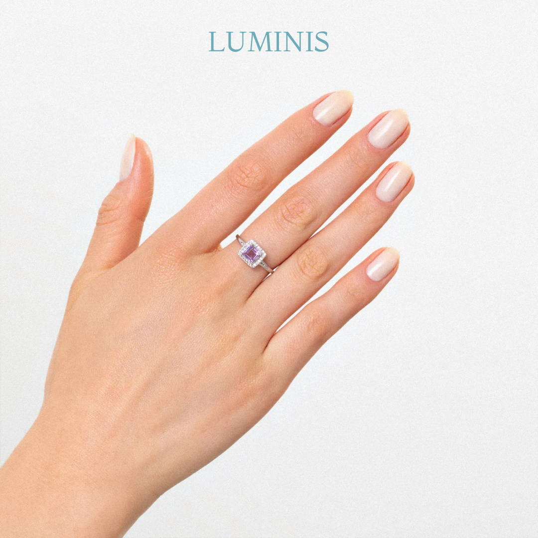 Bague avec Améthyste en Argent 925