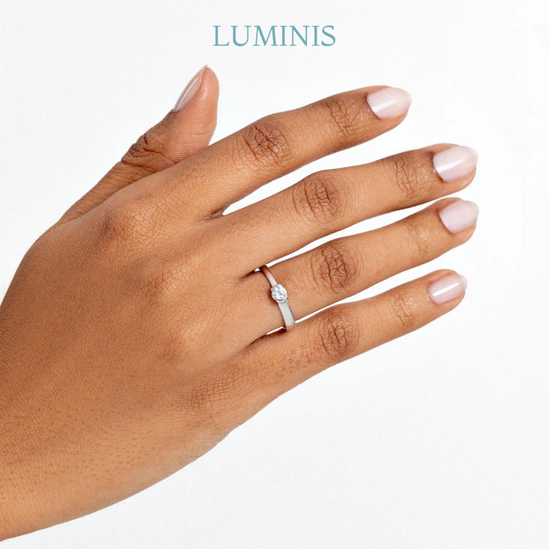 Bague Solitaire en Argent 925