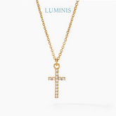 Collier Christ en Or avec Zircone