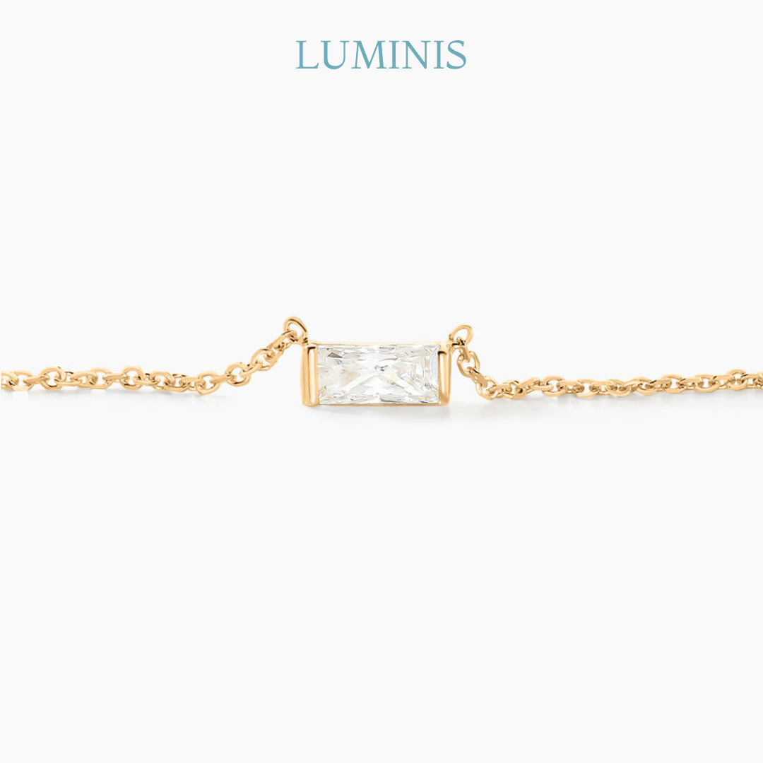 Collier en Zircone Cubique en Or Jaune