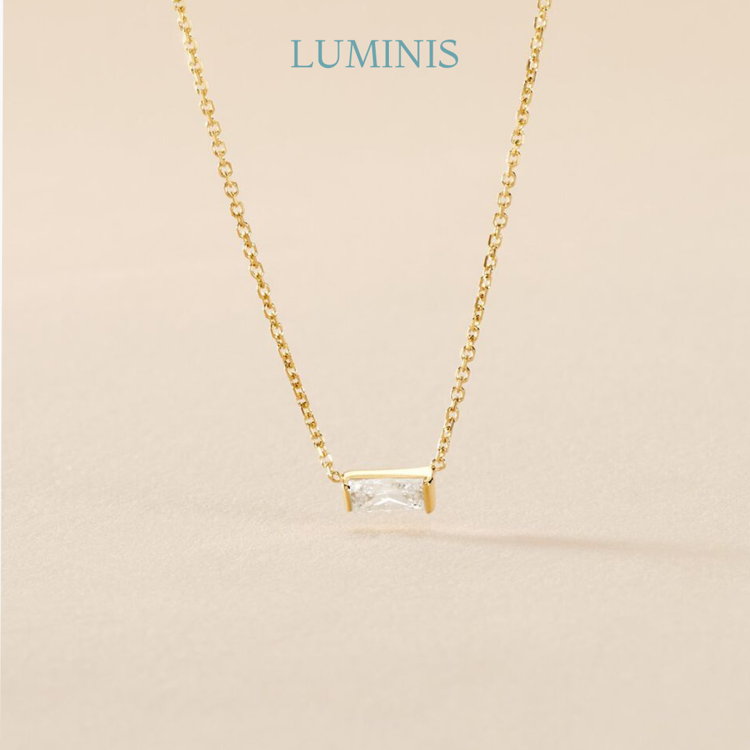 Collier en Zircone Cubique en Or Jaune