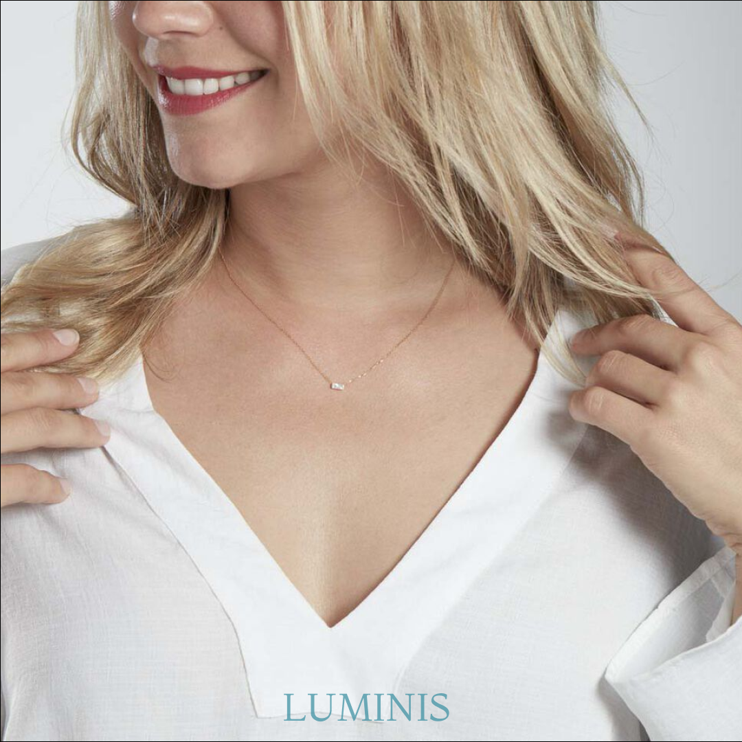 Collier en Zircone Cubique en Or Jaune