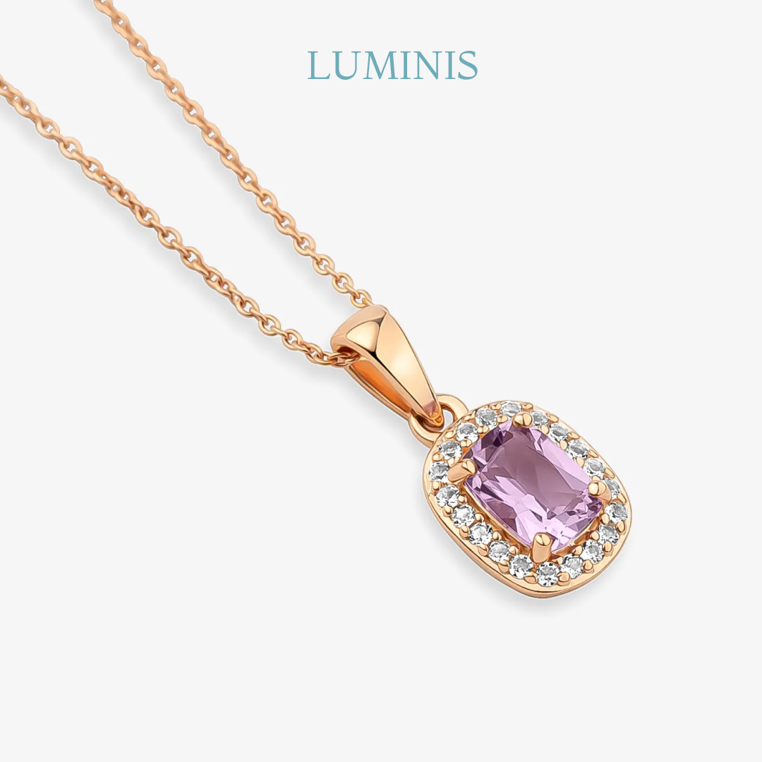 Collier avec Améthyste en Argent 925