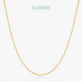 Chaîne Maille Vénitienne en Argent 925 avec Plaquage en Or Jaune 18k