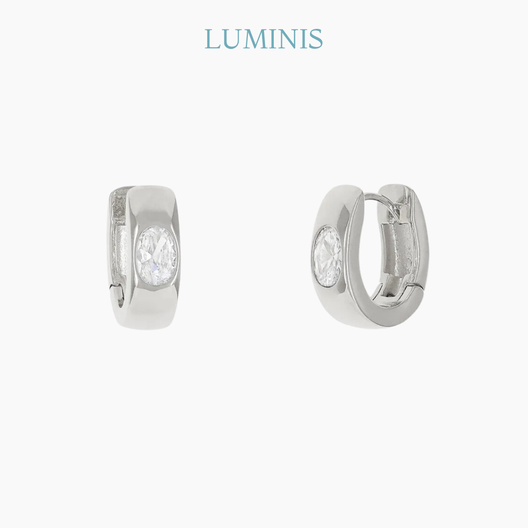 Mini Créole avec Zircone en Argent