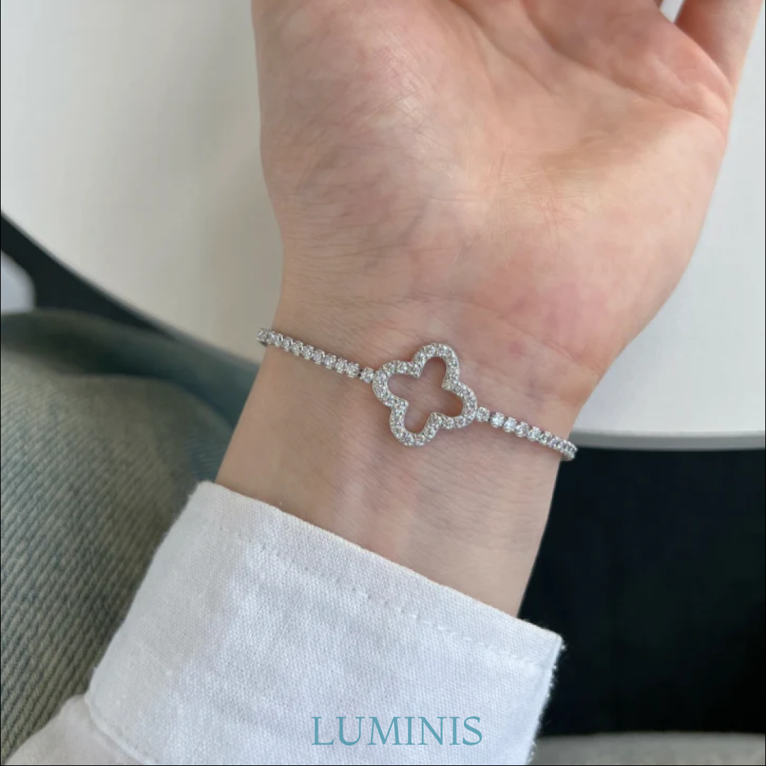 Bracelet Floral en Argent 925 Luxe