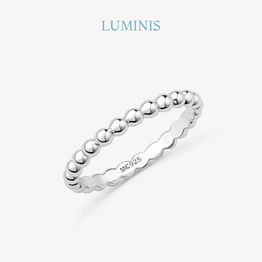 Bague à petites boules en Argent 925