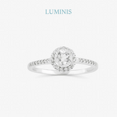 Bague Solitaire Luxe en Argent 925