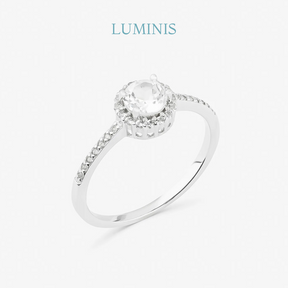 Bague Solitaire Luxe en Argent 925