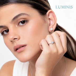 Bague Solitaire Luxe en Argent 925