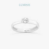 Bague Solitaire en Argent 925