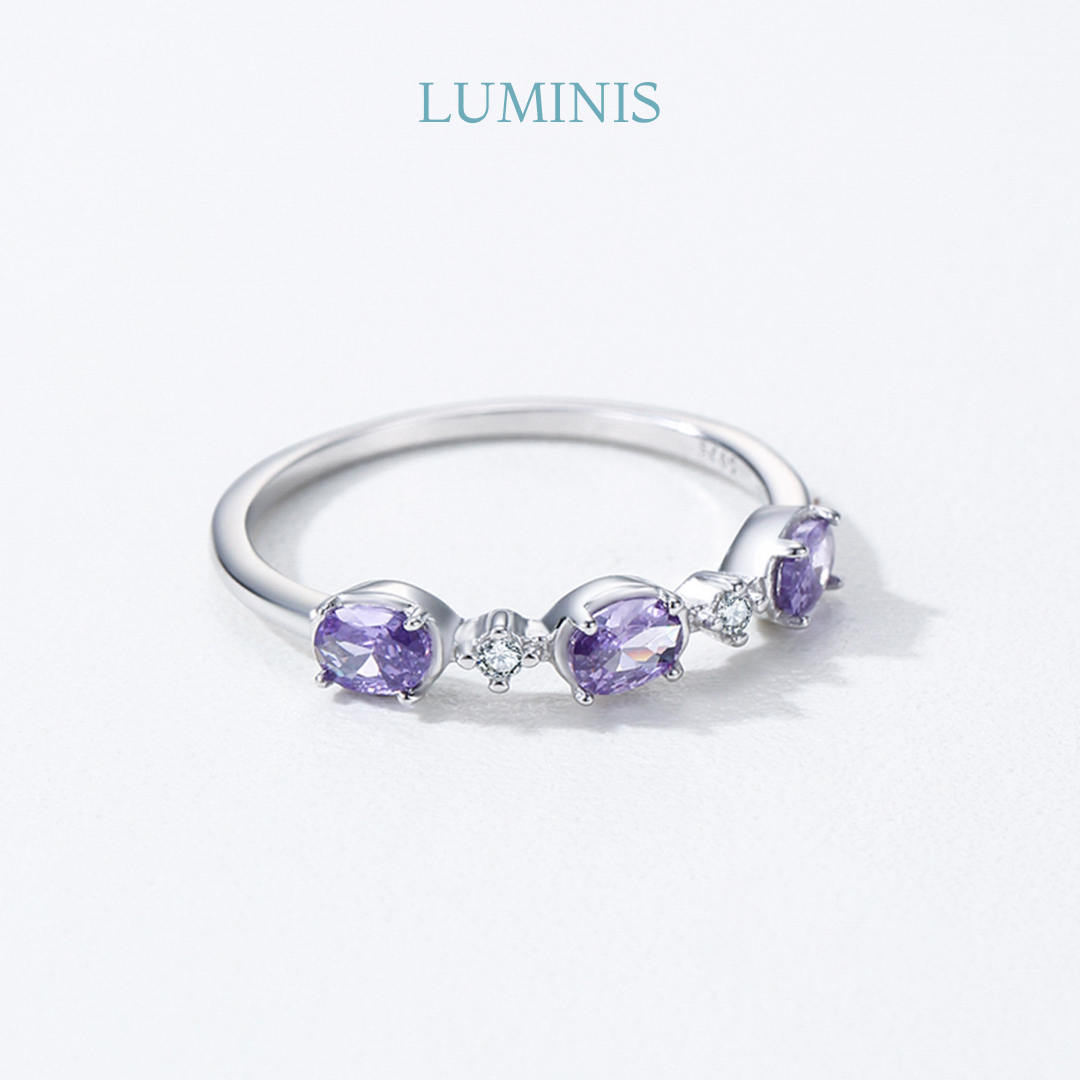 Bague Trio Sertie en Argent 925