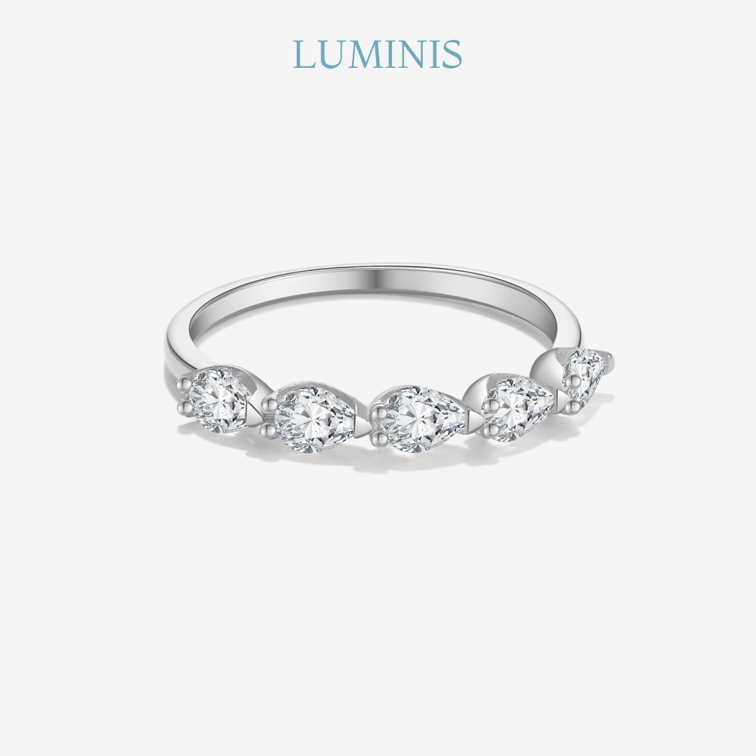 Bague en Argent 925 avec Zircone de Luxe