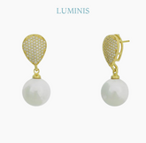 Boucles d'oreilles délicates en Or 14k et Argent 925