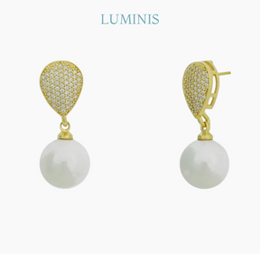 Boucles d'oreilles délicates en Or 14k et Argent 925