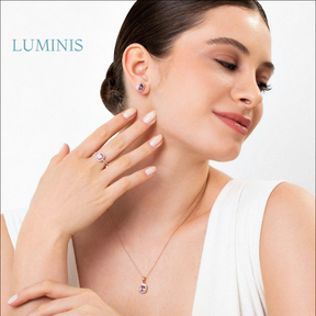 Boucles d'oreilles avec Améthyste en Argent 925