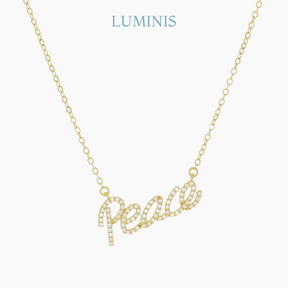 Collier Peace en Or et Argent 925