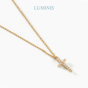 Collier Christ en Or avec Zircone