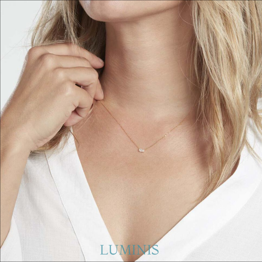 Collier en Zircone Cubique en Or Jaune