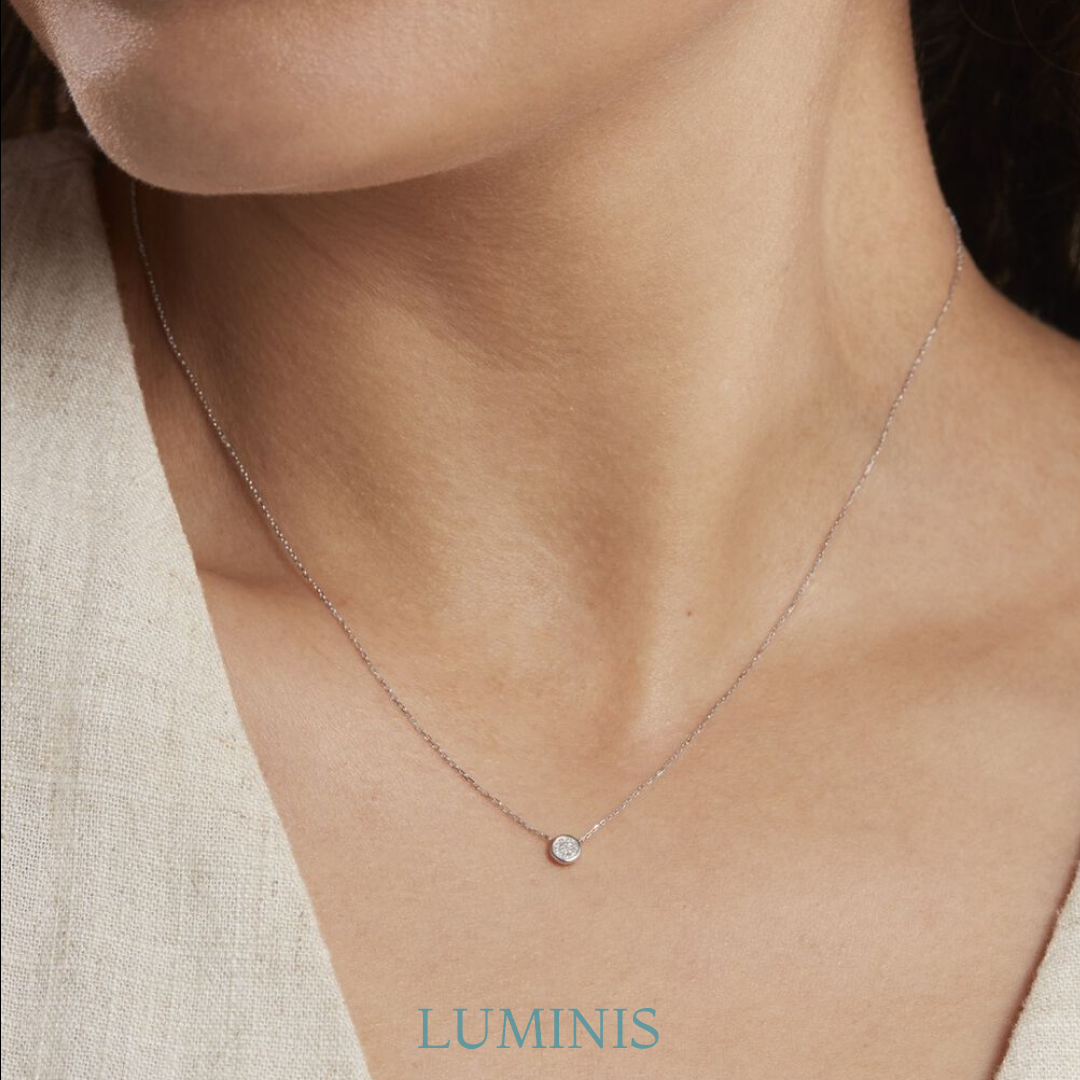 Collier en Argent 925 avec Zircone de Luxe