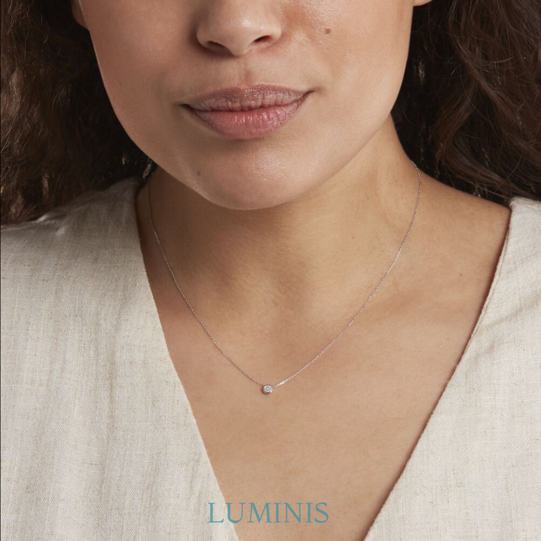 Collier en Argent 925 avec Zircone de Luxe