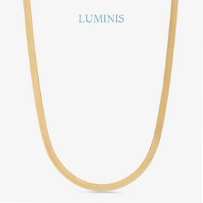 Chaîne Maille Laminée en Or Jaune 18k