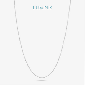 Chaîne Maille Vénitienne en Argent 925 avec Plaquage en Or Blanc 18k