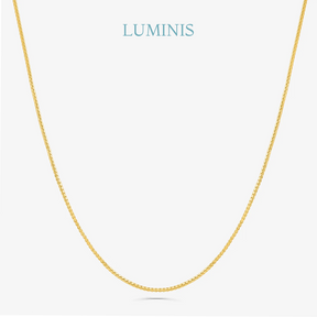 Chaîne Maille Vénitienne en Argent 925 avec Plaquage en Or Jaune 18k