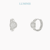 Mini Créole avec Zircone en Argent 925